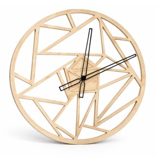 Drewniany zegar o średnicy 45 cm