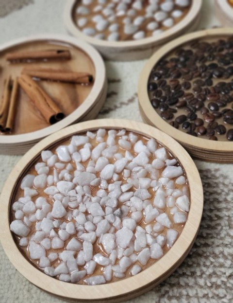 Krążki sensoryczne, zestaw 6 sztuk, motoryka