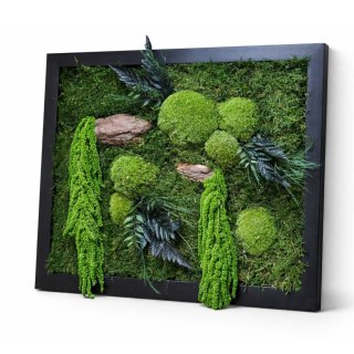 Obraz z mchu i roślin stabilizowanych 42x52cm