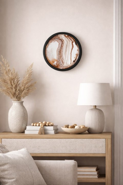 Obraz z żywicy epoksydowej w czarnej ramie