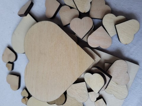 Serduszka, mix 100 sztuk