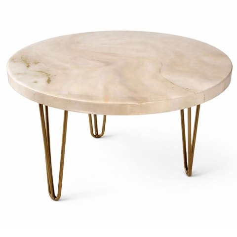 Stolik kawowy z żywicy epoksydowej, glamour 50 cm