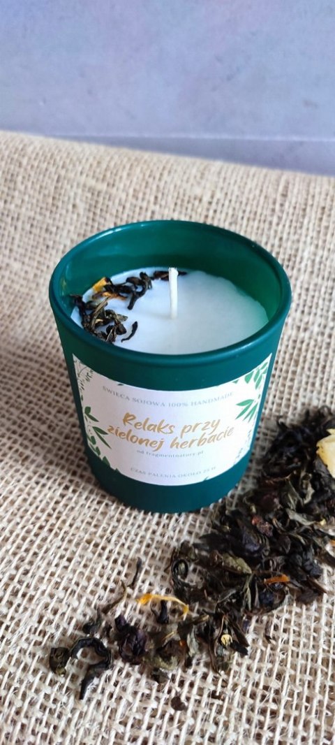 Świeca sojowa - zielona herbata 160 ml