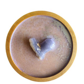 Agat błękitny zamknięty w żywicy, SPOKÓJ, 17 cm