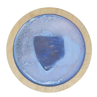 Agat błękitny zamknięty w żywicy, SPOKÓJ, 18 cm