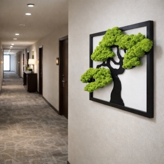 Drzewko Bonsai z chrobotkiem, podziekowania dla nauczyciela