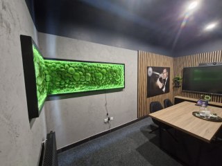 Narożny obraz z mchu poduszkowego na dowolny wymiar