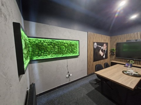 Narożny obraz z mchu poduszkowego na dowolny wymiar