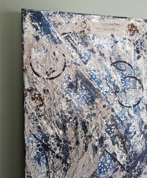 Obraz strukturalny 60x80 cm, beton architektoniczny