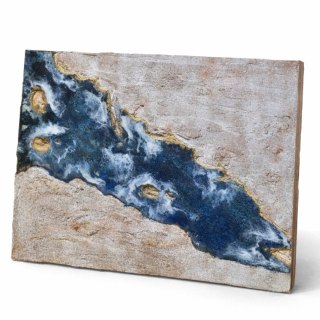 Obraz strukturalny 60x80 cm, beż I granat