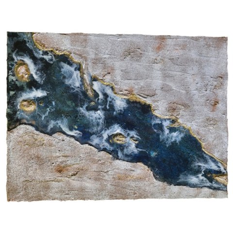 Obraz strukturalny 60x80 cm, beż I granat