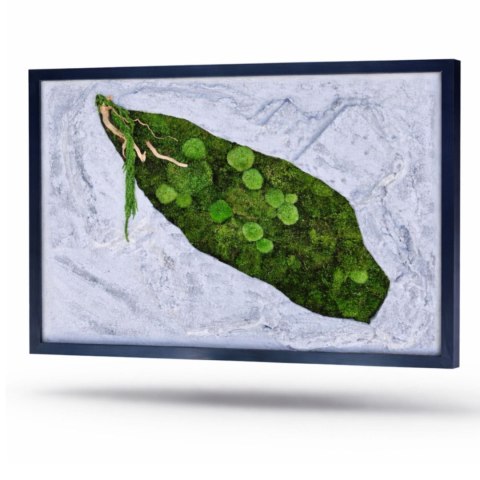 Obraz z betonu i mchu