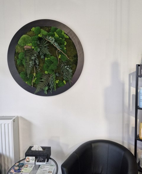 Obraz z mchu i roślin stabilizowanych 95 cm
