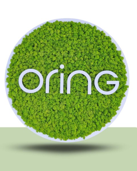 Obraz z mchu z Twoim logo, 85 cm