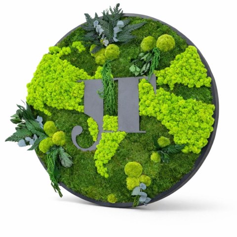 Obraz z mchu z Twoim logo, 90 cm