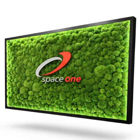 Obraz z mchu z logo firmy