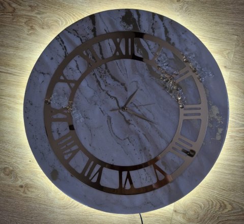 Zegar glamour z podświetleniem LED 50 cm