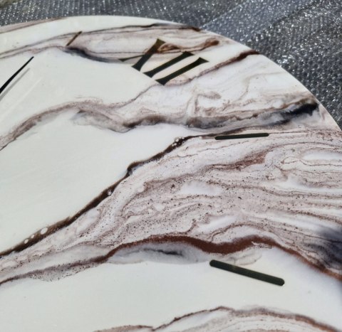 Zegar z żywicy epoksydowej, 80 cm