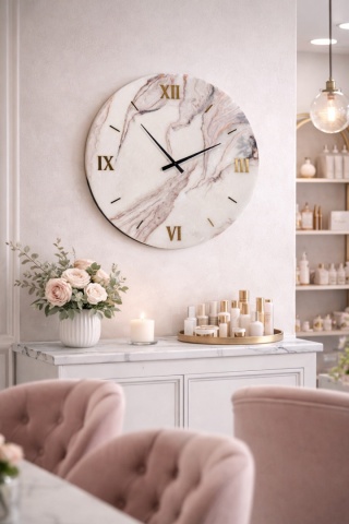 Zegar z żywicy epoksydowej, 80 cm